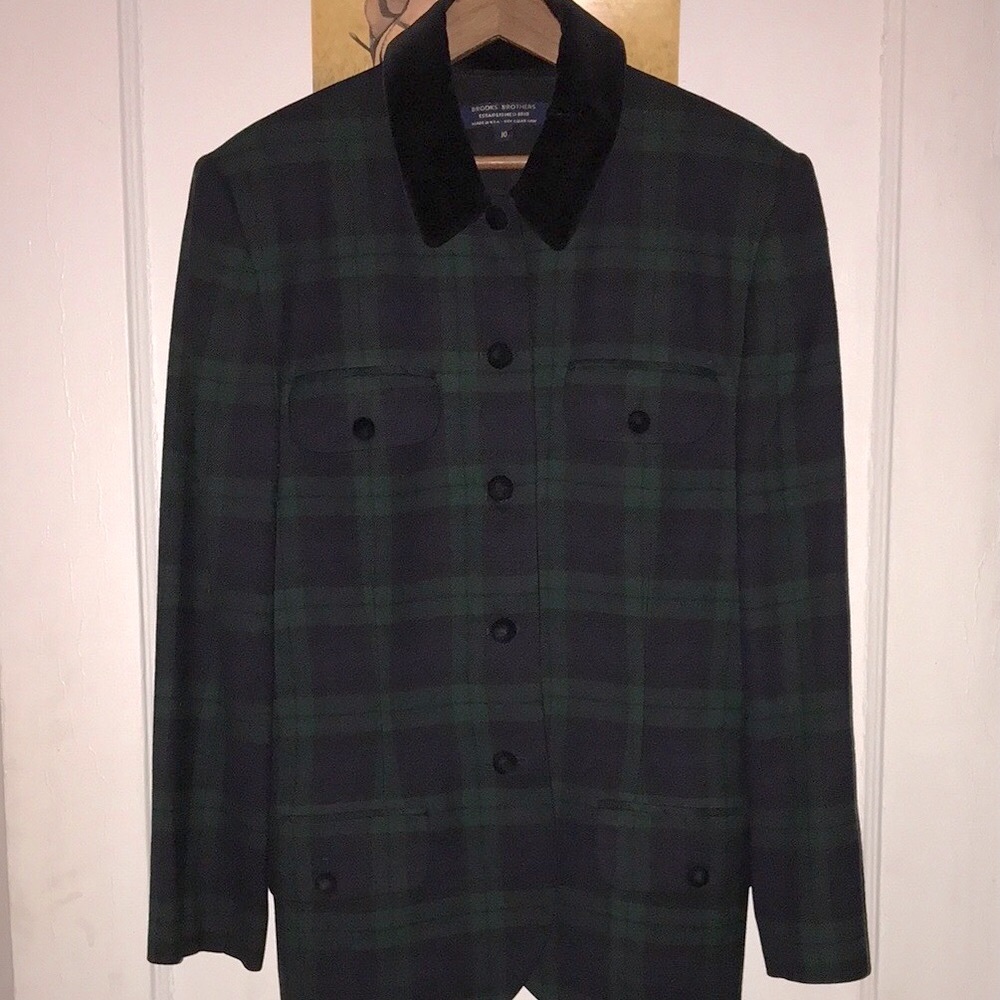 Classy, Vintage Brooks Brothers Plaid Wool Blazer